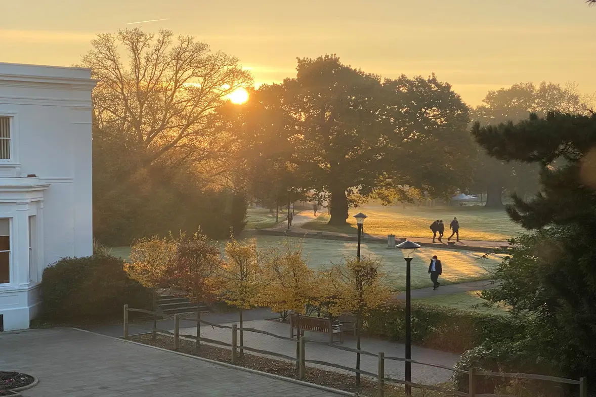 Sunrise at school grounds